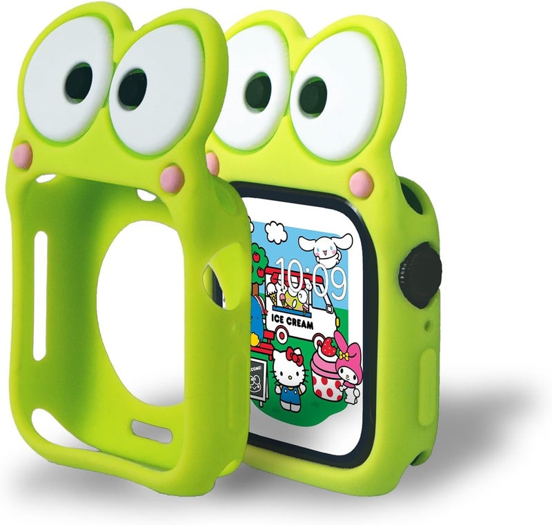 Sonix x Sanrio Apple Watch Cover | Bumper Case for Apple Watch | Protective Silicone Cover | Fits 38mm/40mm/41mm | Keroppi - Green - Image 2